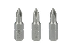 Carte de 3 embouts cruciformes PH1 25 mm HANGER 133011