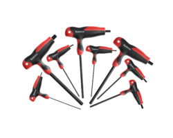 Jeu de 8 clés mâles emmanchées en 'T' 6 pans HANGER 250190