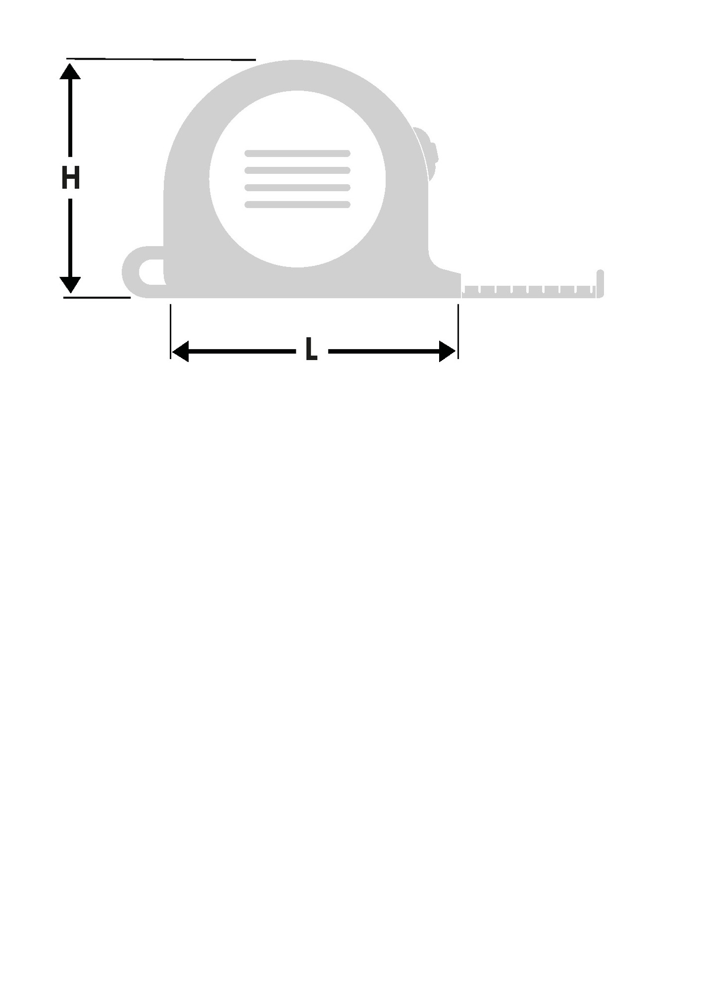 Mètre ruban 3 m x 16 mm ‘Rubber Flex’ HANGER 100030 | HANGER TOOLS